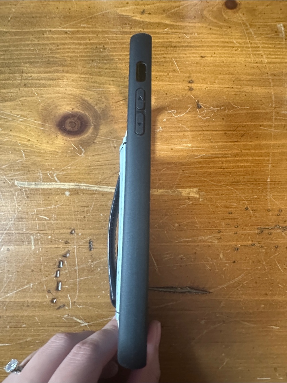 Walli Case Light Gray With Black Leather Strap iPhone 14 Pro Max - Picture 5 of 6